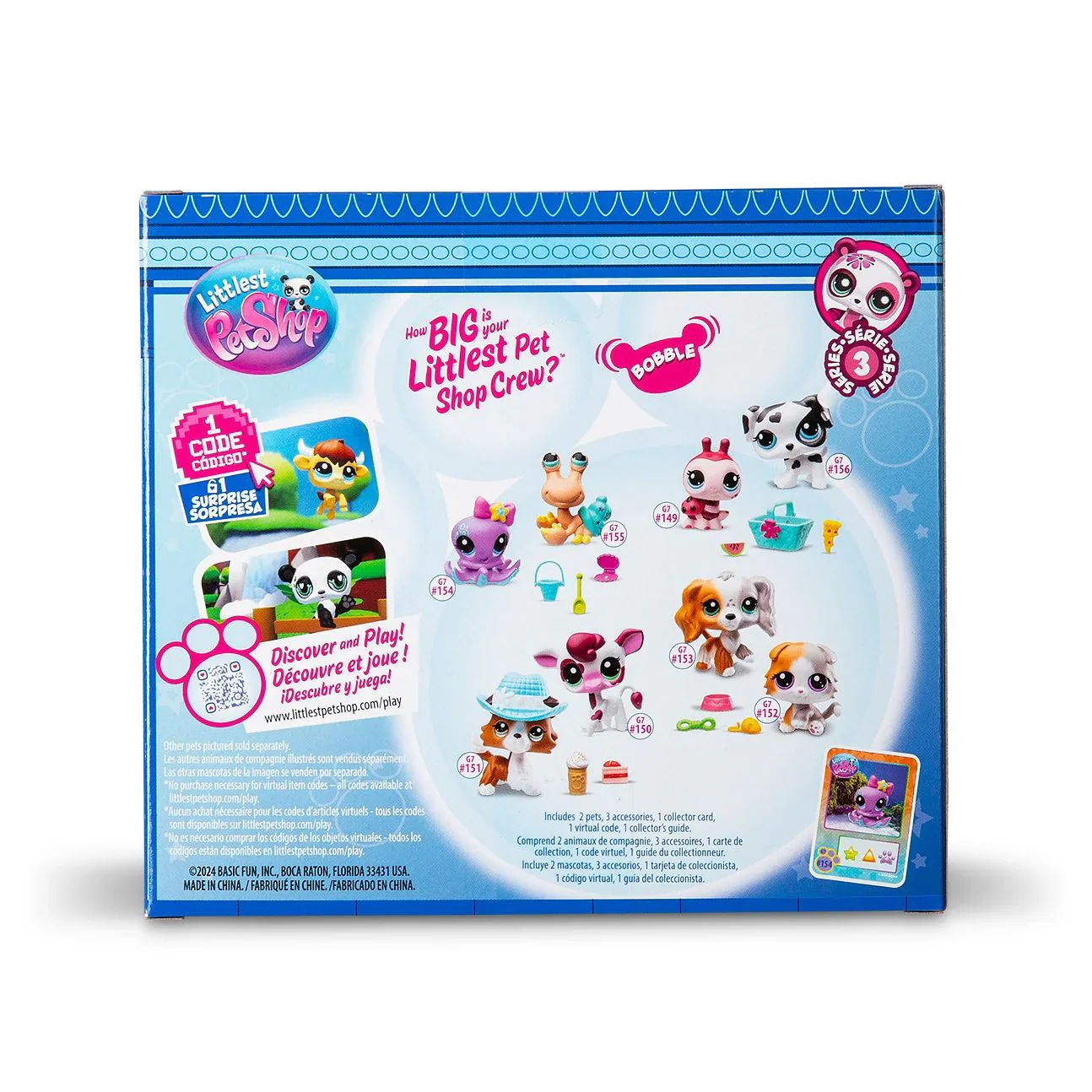 LITTLEST PET SHOP SERIES 3 - 2 FIGURE PACK #154 & #155 TREASURE HUNT - Image 2