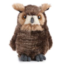 LIVING NATURE - LONG-EARED OWL 13CM PLUSH