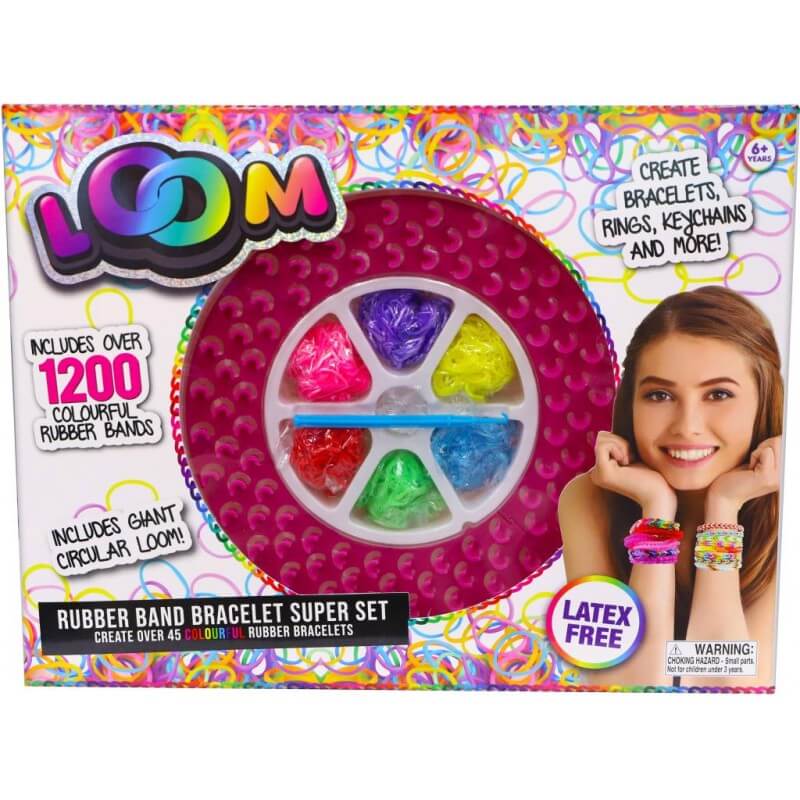 LOOM DELUXE SET WITH 2 X 36CM LOOMS AND 1200 BANDS