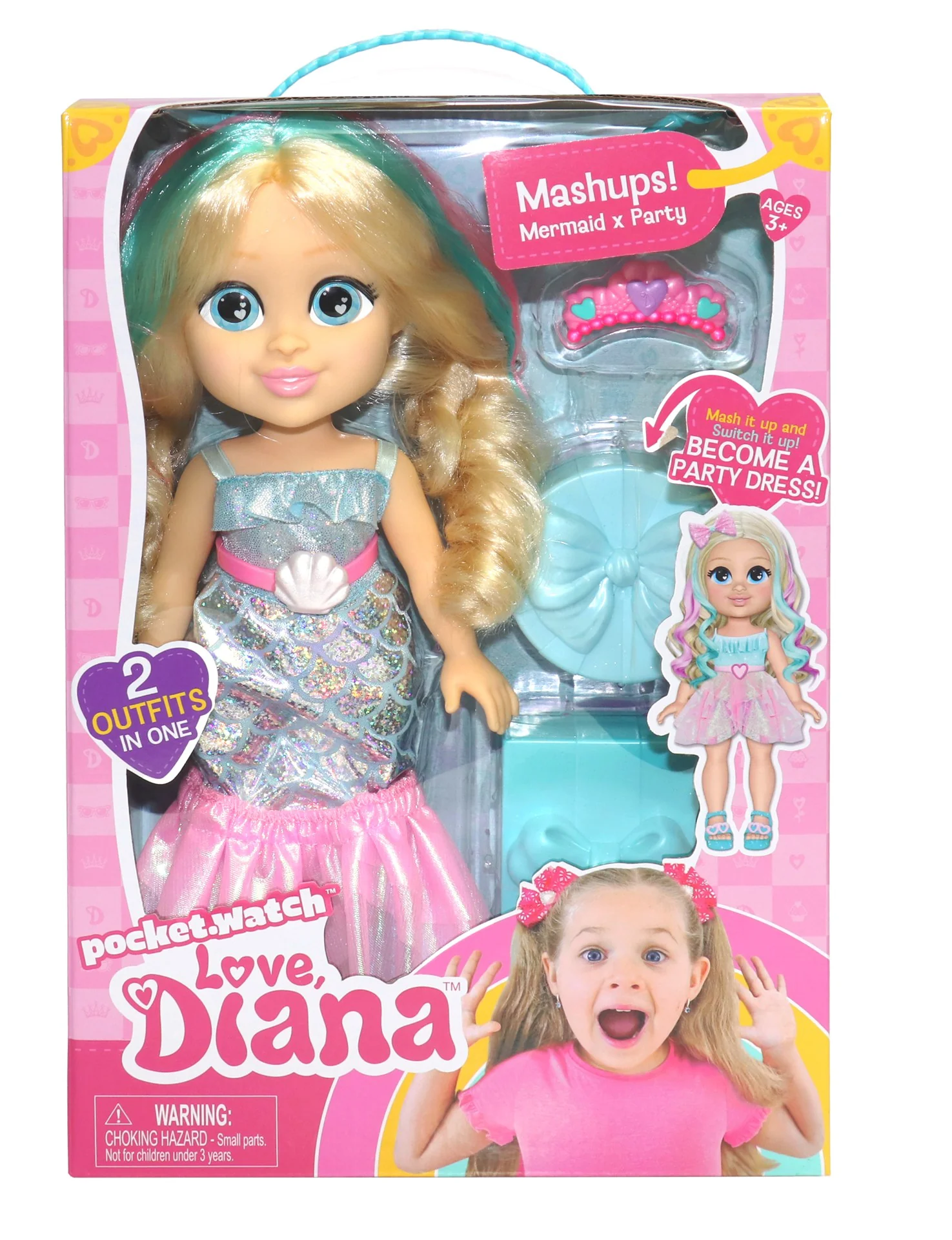 LOVE DIANA 13 INCH DOLL MASHUP MERMAID
