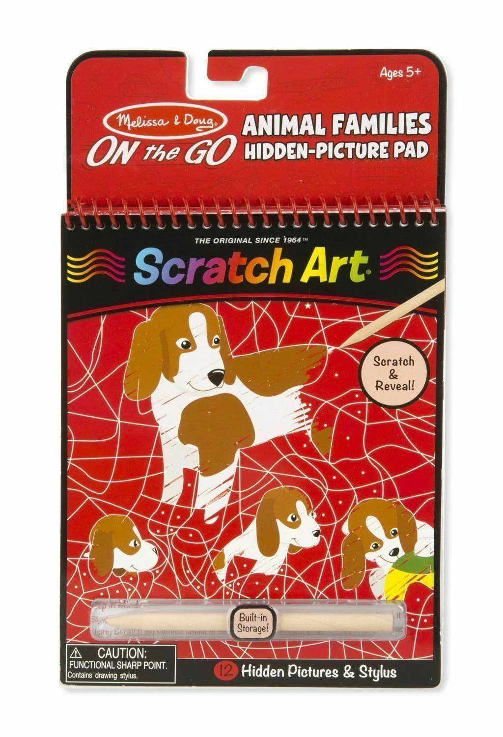 MELISSA AND DOUG SCRATCH ART - ANIMAL FAMILIES PICTURE REVEAL PAD