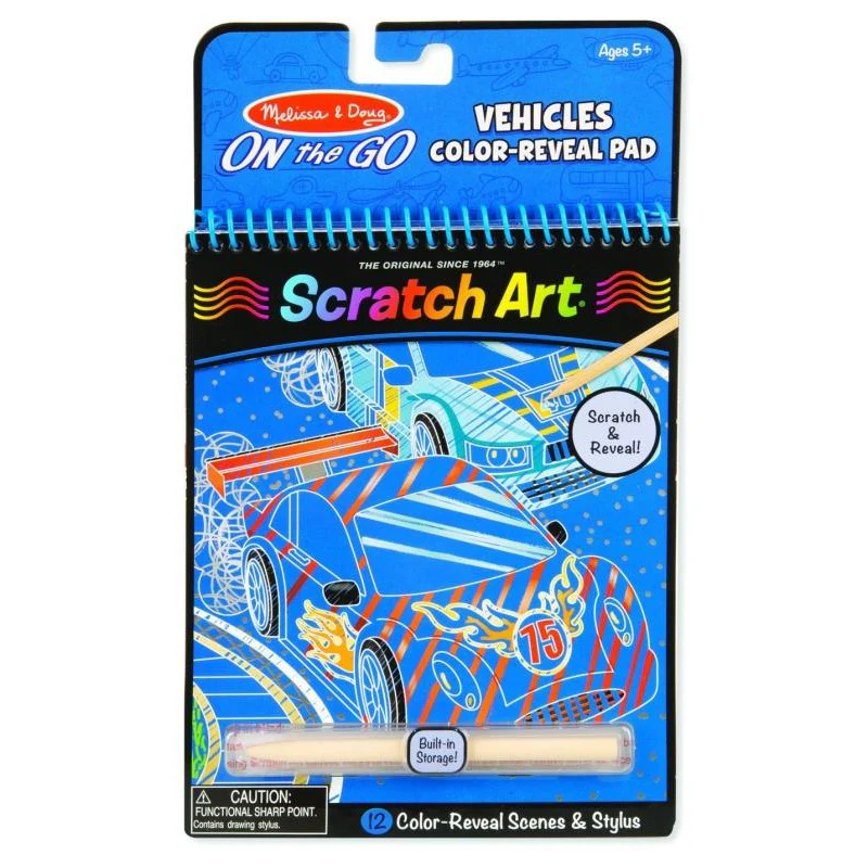 M&D - ON THE GO - SCRATCH ART - VEHICLES