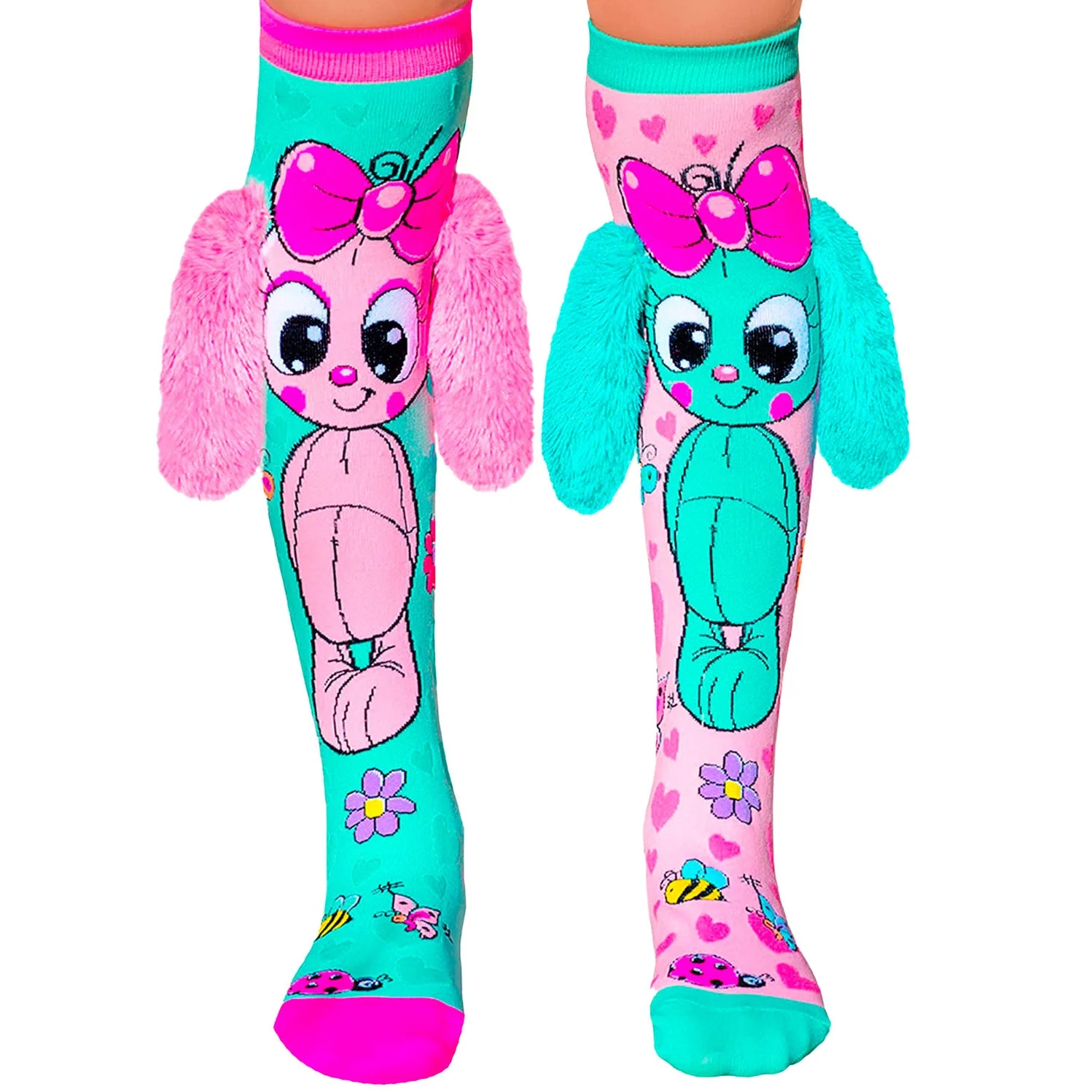 MADMIA - BUNNY SOCKS WITH FLUFFY EARS 6-99 YRS