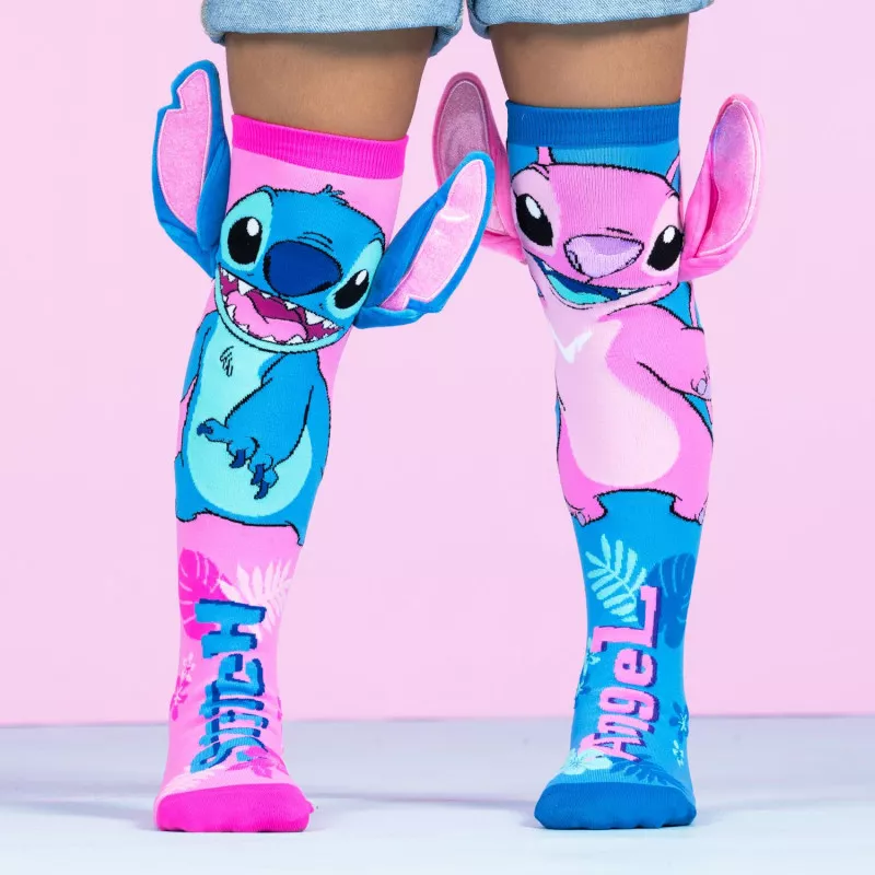 MADMIA - STITCH AND ANGEL SOCKS TODDLER 3-5