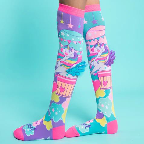 MADMIA UNICORN TRAVEL SOCKS W/ WINGS TODDLER 3-5 - Image 2