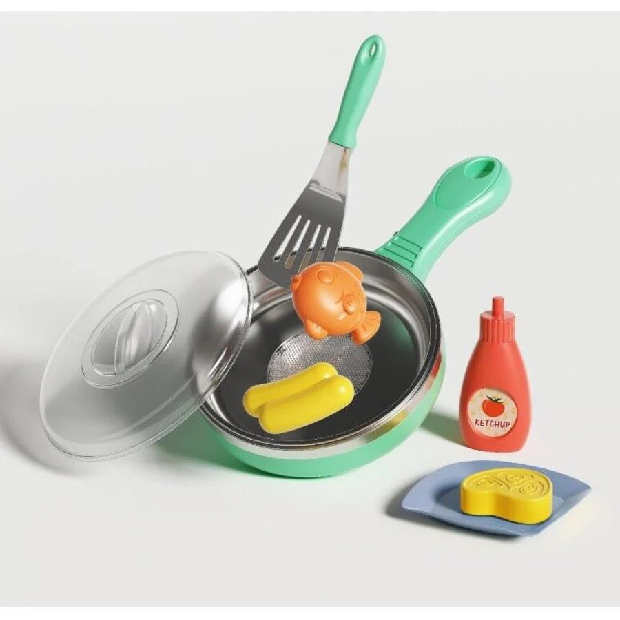 MAGIC KITCHEN TOYS - COLOUR CHANGE FRYING PAN SET - Image 2