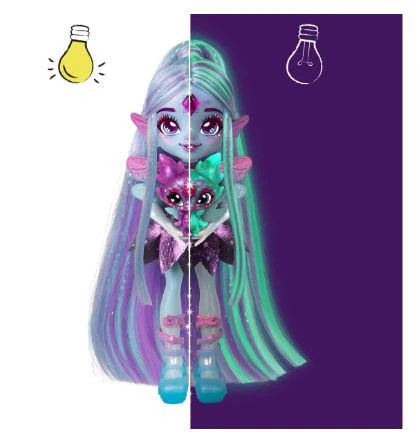 MAGIC MIXIES PIXLINGS SHIMMERVERSE SERIES S2 GALAXY HAIR DOLL FLYT DELUXE PLAYSET - Image 3