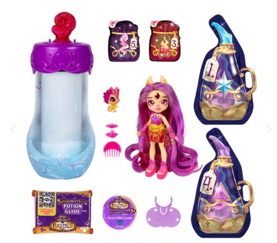 MAGIC MIXIES PIXLINGS SHIMMERVERSE SERIES S2 GALAXY HAIR DOLL PIPPA DELUXE PLAYSET