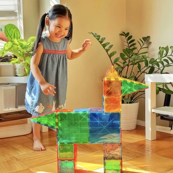 MAGNA-TILES CLASSIC CLEAR COLOUR 100 PIECE SET - Image 2