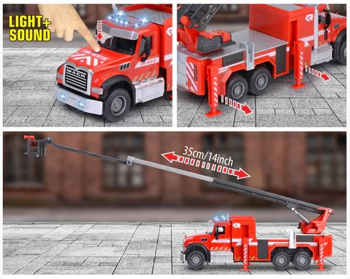 MAJORETTE MACK GRANITE FIRE TRUCK - Image 5