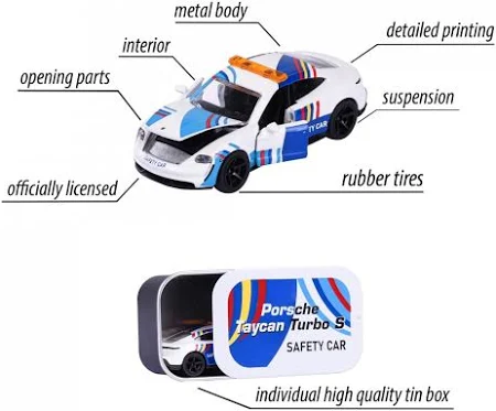 MAJORETTE PORSCHE MOTORSPORT DELUXE - PORSCHE TAYCAN TURBO S SAFETY CAR - Image 4