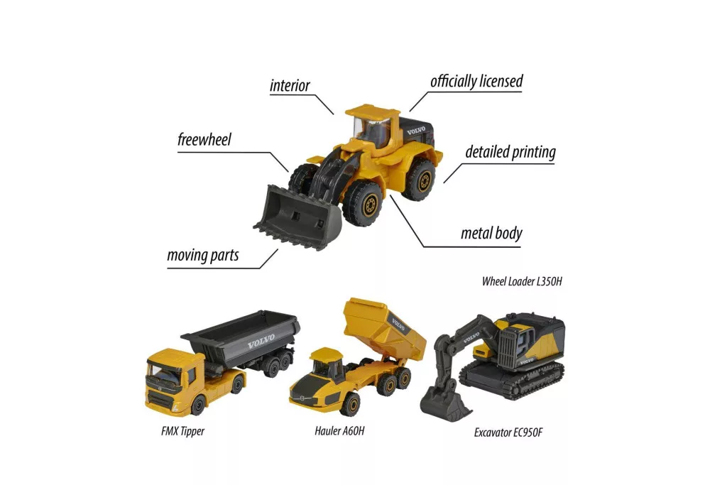 MAJORETTE VOLVO CONSTRUCTION 4PCS GIFT PACK - Image 4