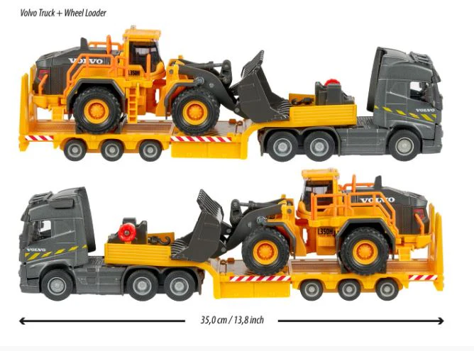 MAJORETTE VOLVO FH16 TRUCK AND WHEEL LOADER - Image 2