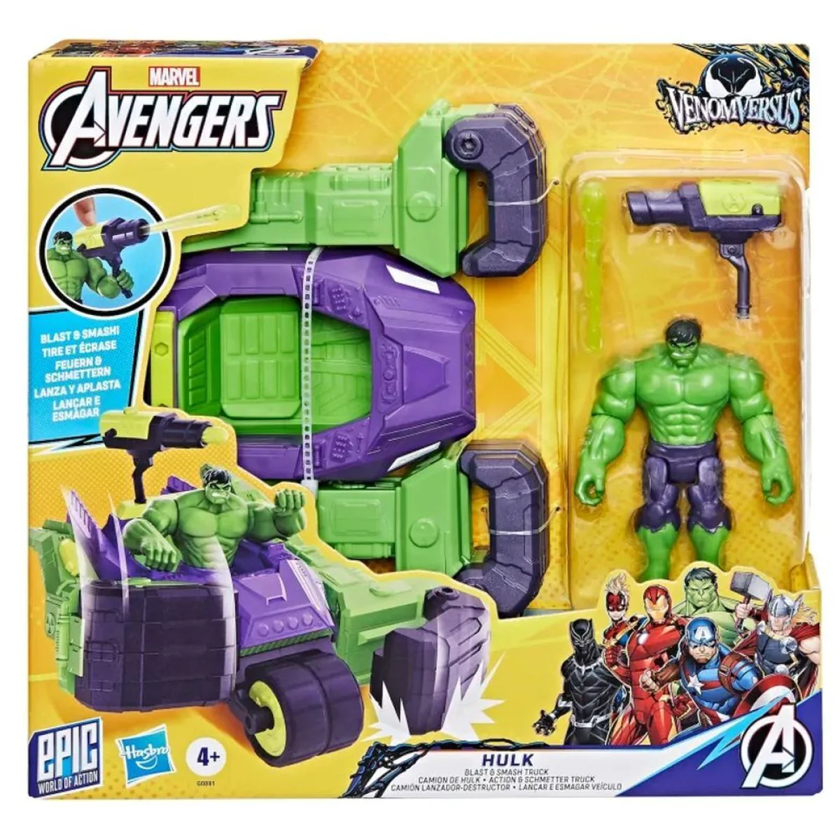 MARVEL AVENGERS - VENOMVERSUS - HULK BLAST AND SMASH TRUCK