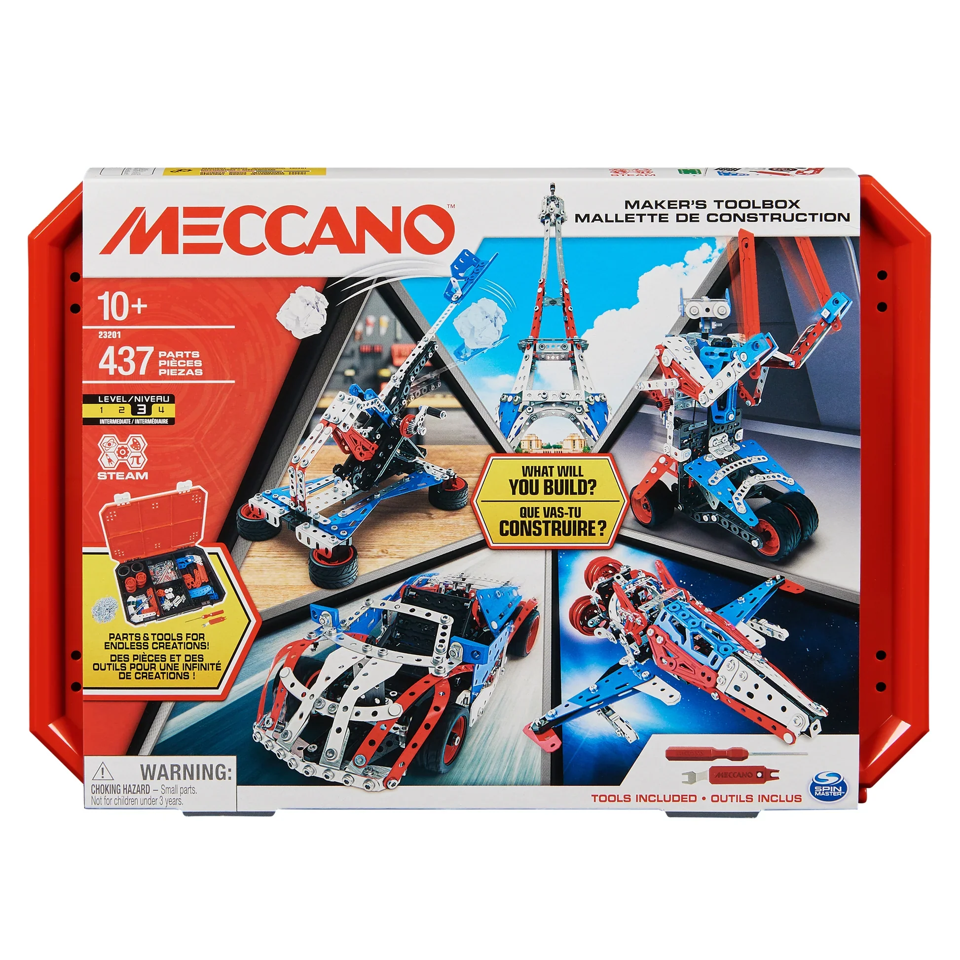 MECCANO MAKER'S TOOLBOX 437 PIECES