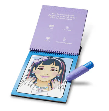 MELISSA AND DOUG WATER WOW - MAKE UP & MANICURES WATER REVEAL PAD - Image 2