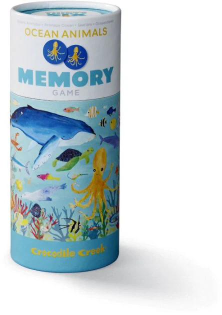 MEMORY GAME CAN - OCEAN ANIMALS