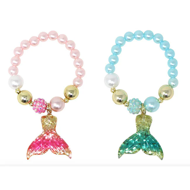 PINK POPPY MERMAID TAIL BRACELET