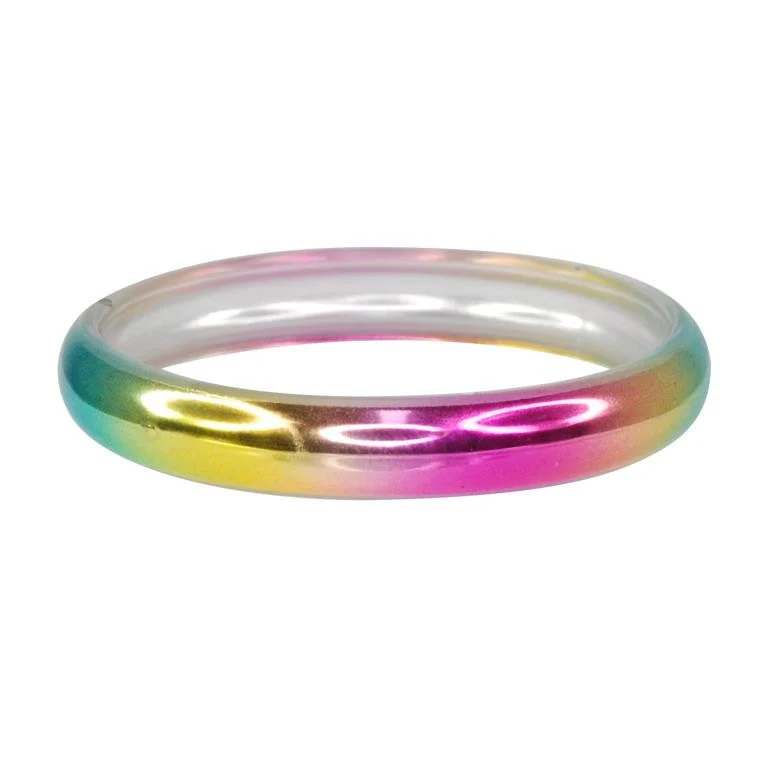 PINK POPPY METTALIC RAINBOW BANGLE
