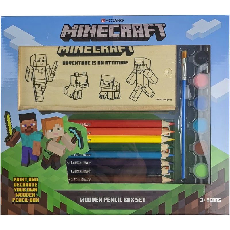 MINECRAFT WOODEN BOX SET 2020