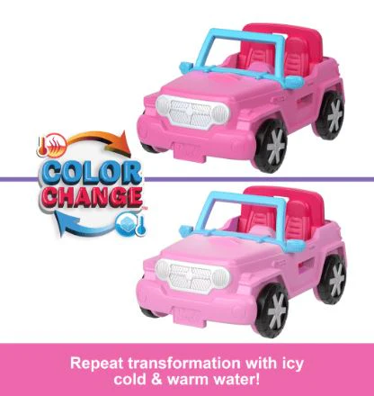 MINI BARBIE LAND - BARBIE COLOUR CHANGE JEEP - Image 3