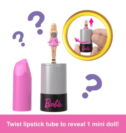 MINI BARBIE LAND - BARBIE LIPSTICK REVEAL ASSORTED COLOURS - Image 4