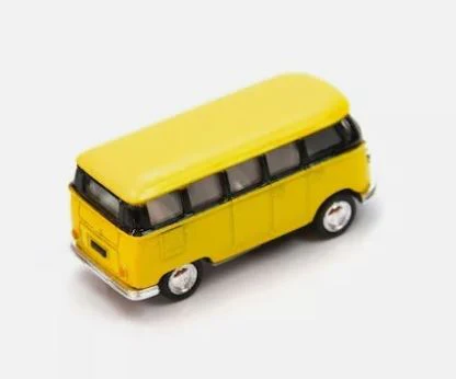 1962 VOLKSWAGEN CLASSICAL BUS 1:64 DIECAST PULLBACK VEHICLE - 1 PC ASSORTED - Image 5