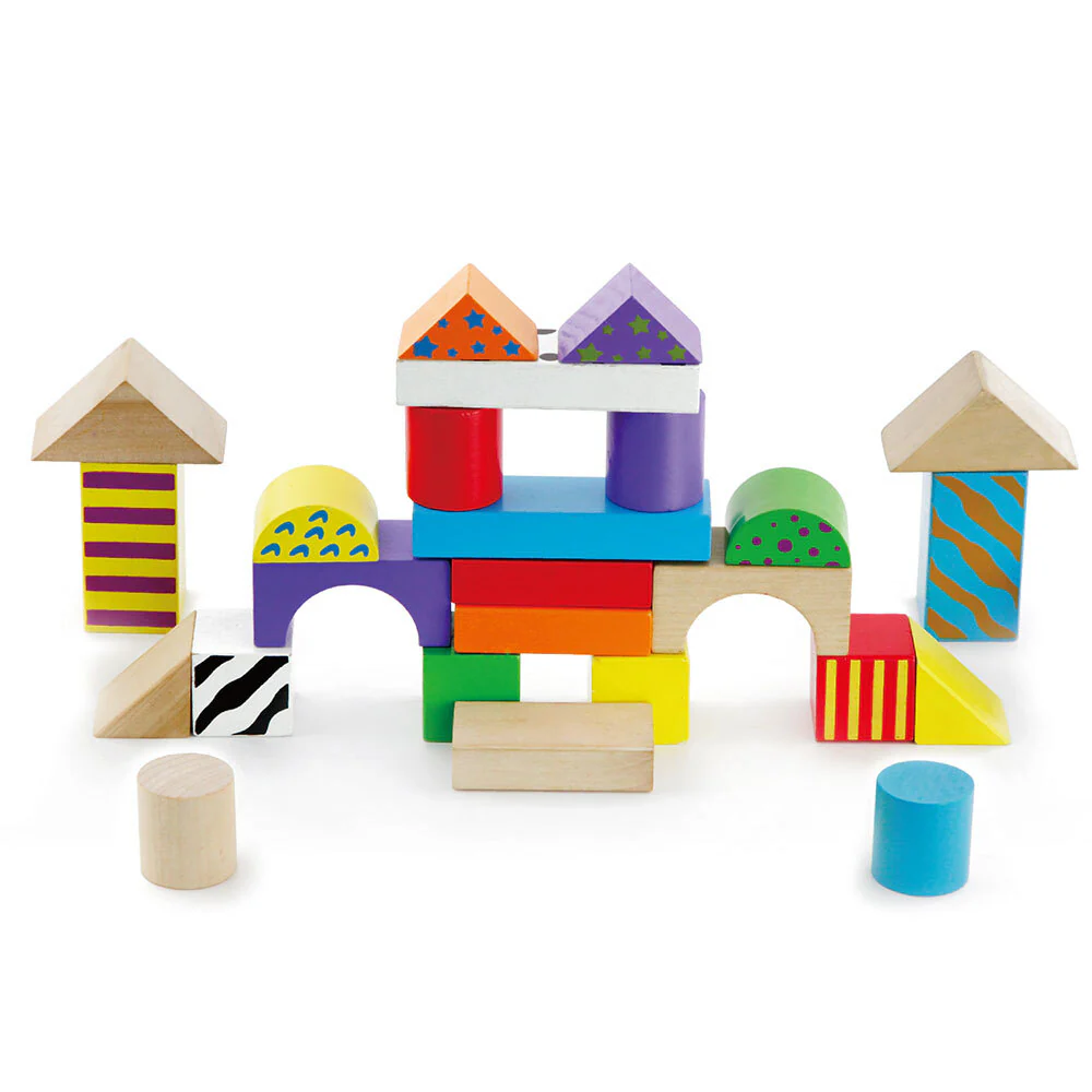 FUN FACTORY COLOURED WOODEN BLOCKS 50PC TUB - Image 3