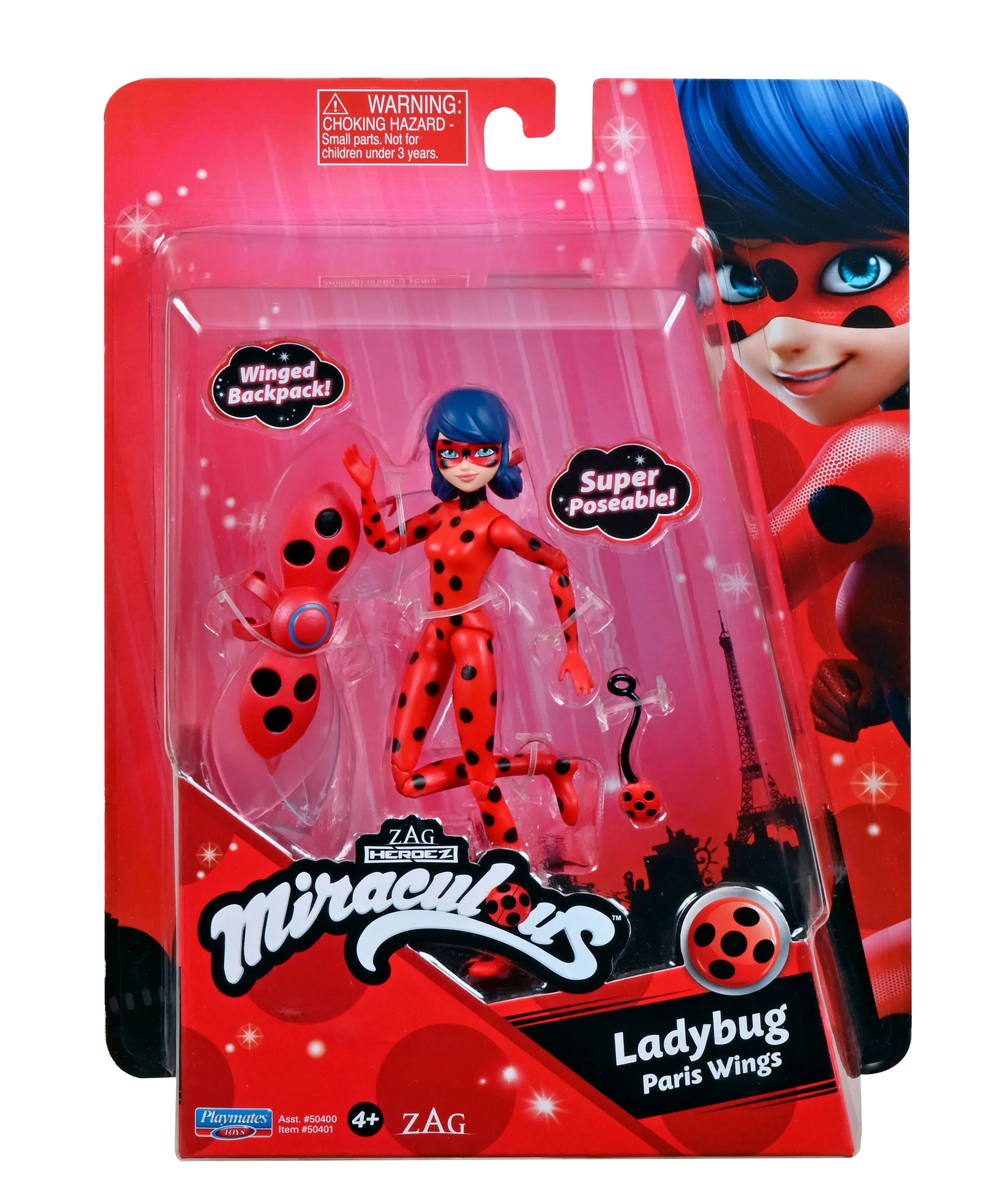 MIRACULOUS LADYBUG 'LADYBUG' PARIS WINGS FASHION DOLL