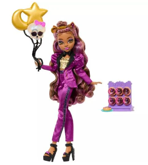 MONSTER HIGH CLAWDEEN WOLF IN MONSTER BALL PARTY DRESS - Image 3