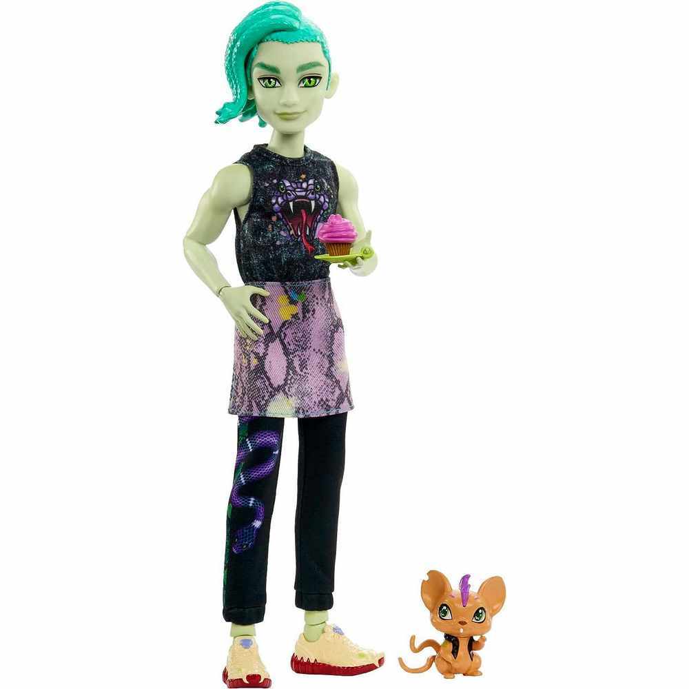 MONSTER HIGH DOLL DEUCE GORGON WITH PET AND ACCESSORIES - Image 3