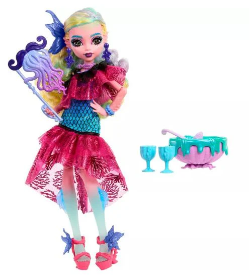 MONSTER HIGH  LAGOONA BLUE IN  MONSTER BALL PARTY DRESS - Image 3