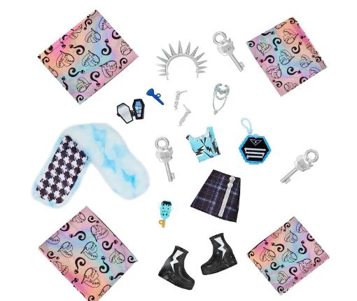 MONSTER HIGH - SKULLTIMATE SECRETS - FRANKIESTEIN FASHION FIGURE SERIES 2 - FEAR IDESCENT - Image 4