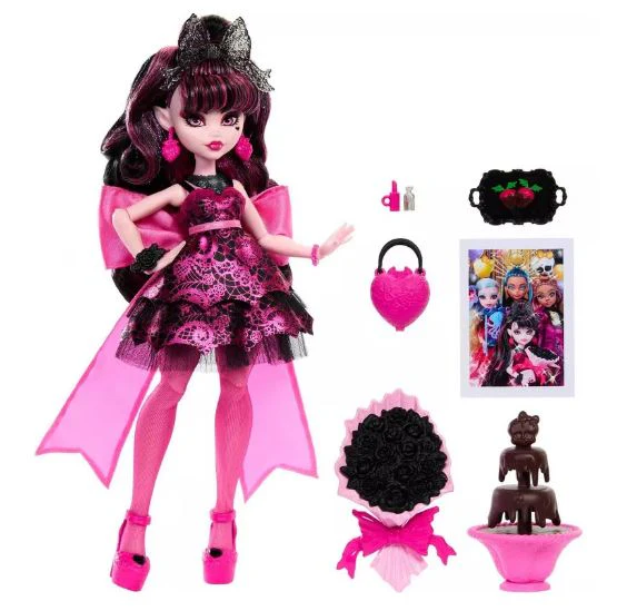 MONSTER HIGH DRACULAURA IN MONSTER BALL PARTY DRESS