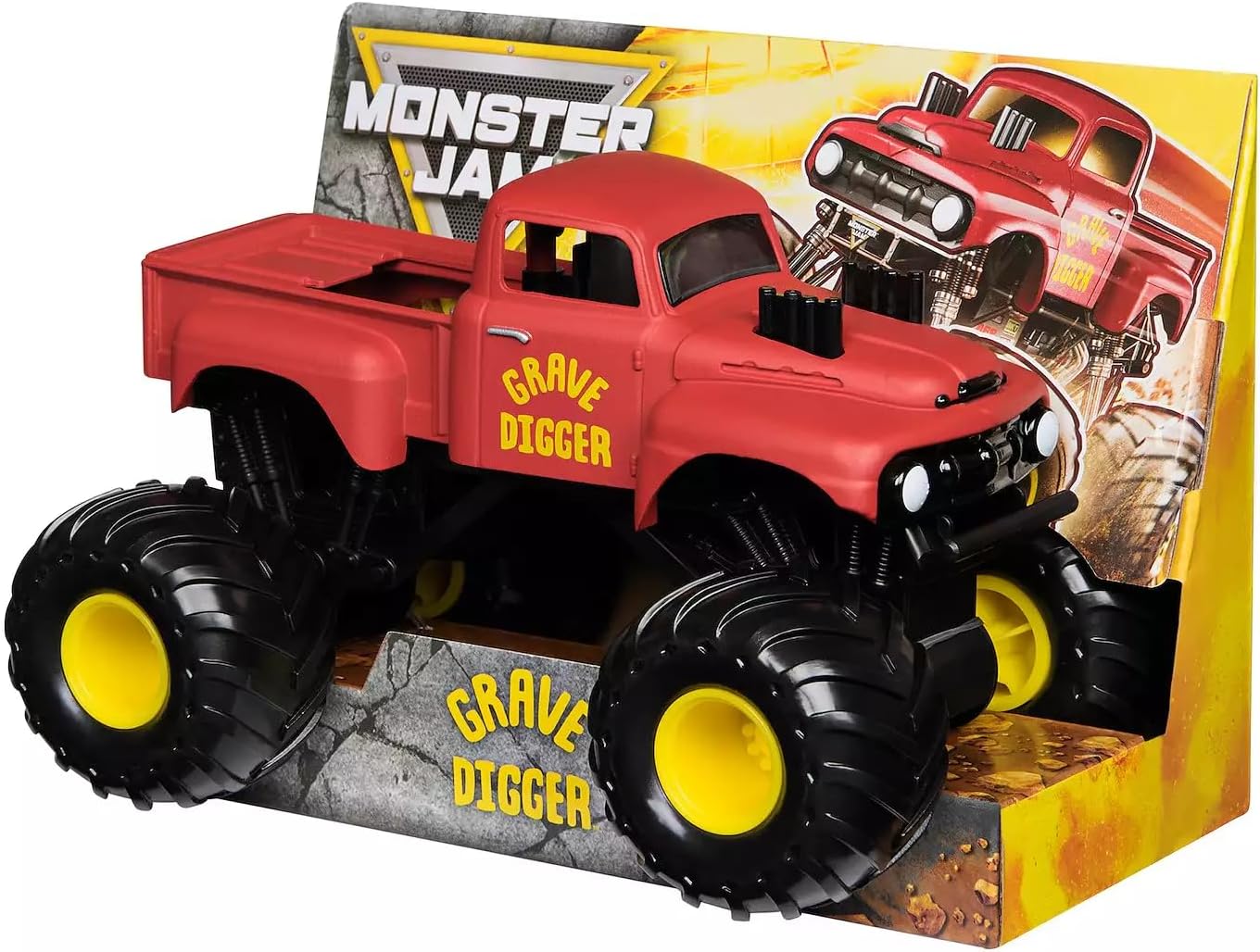 MONSTER JAM 1:24 DIE CAST TRUCK - GRAVE DIGGER RED VINTAGE - Image 3