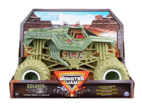 MONSTER JAM 1:24 DIECAST TRUCKS - SOLDIER FORTUNE