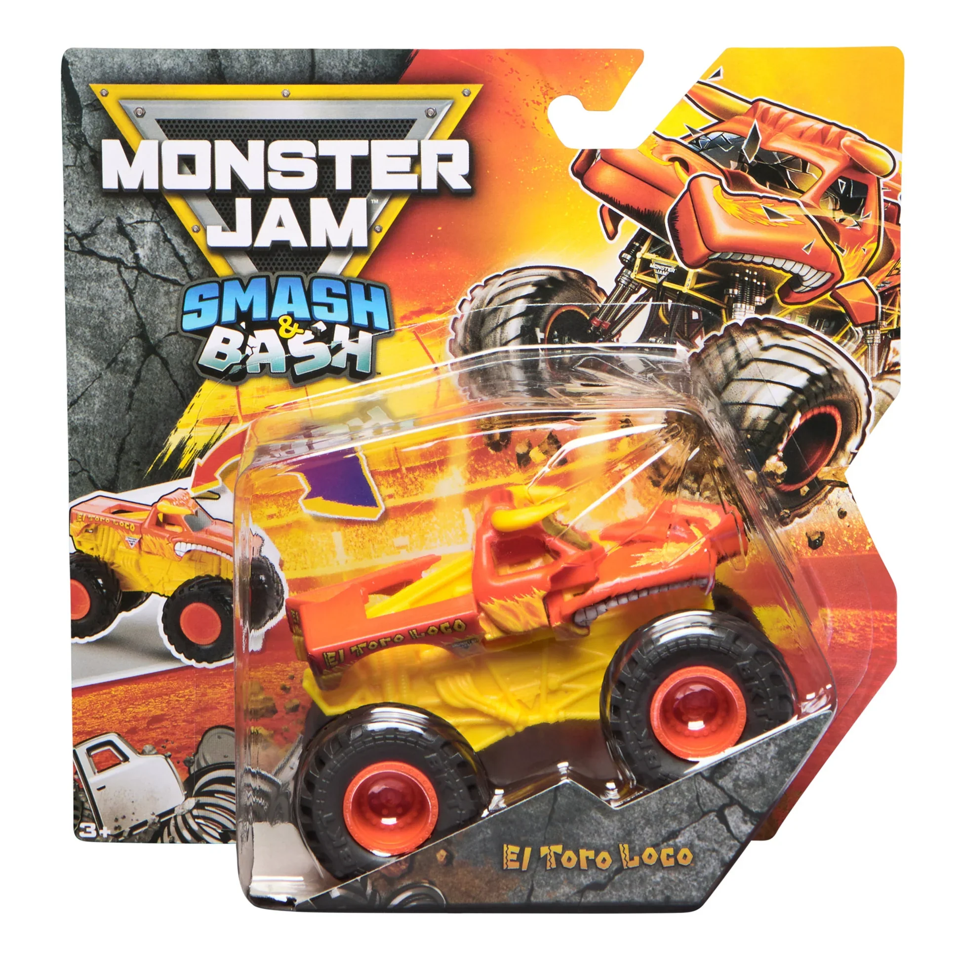 MONSTER JAM 1:64 DIE CAST SMASH AND BASH - EL TORO LOCO