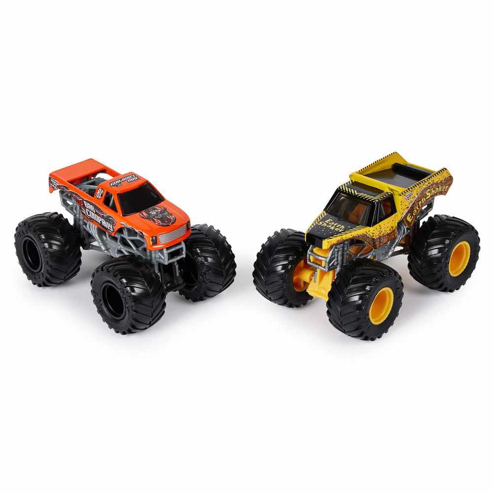 MONSTER JAM 1:64 DIECAST 2 PACK - BAD COMPANY VS EARTH SHAKER - Image 2