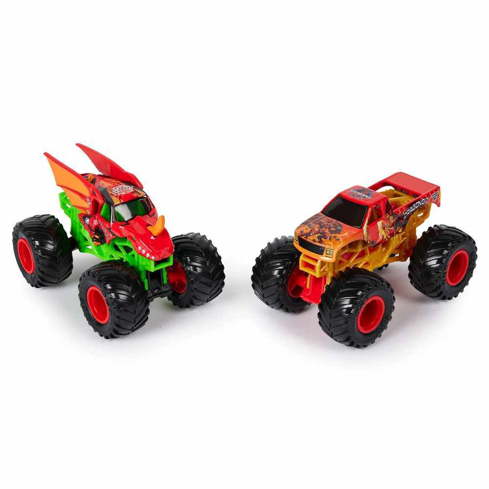 MONSTER JAM 1:64 DIECAST 2 PACK - BAKUGAN DRAGONOID VS BAKUGAN DRAGONOID - Image 2