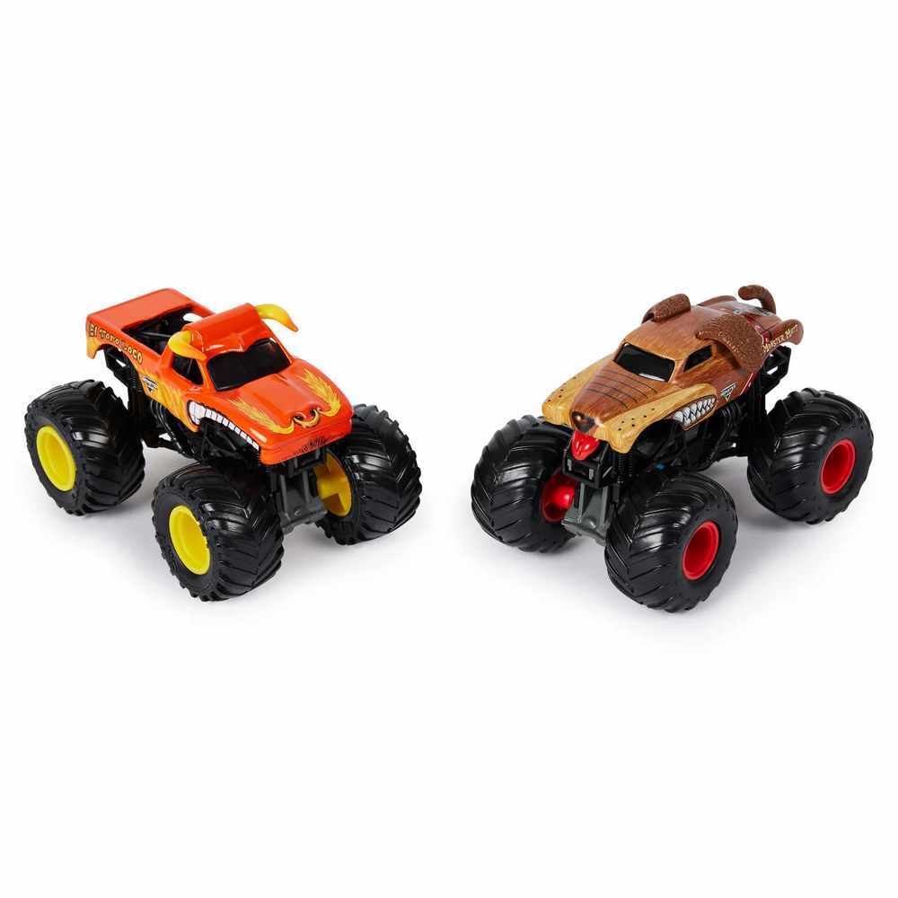 MONSTER JAM 1:64 DIECAST 2 PACK - EL TORO LOCO VS MONSTER MUTT - Image 2