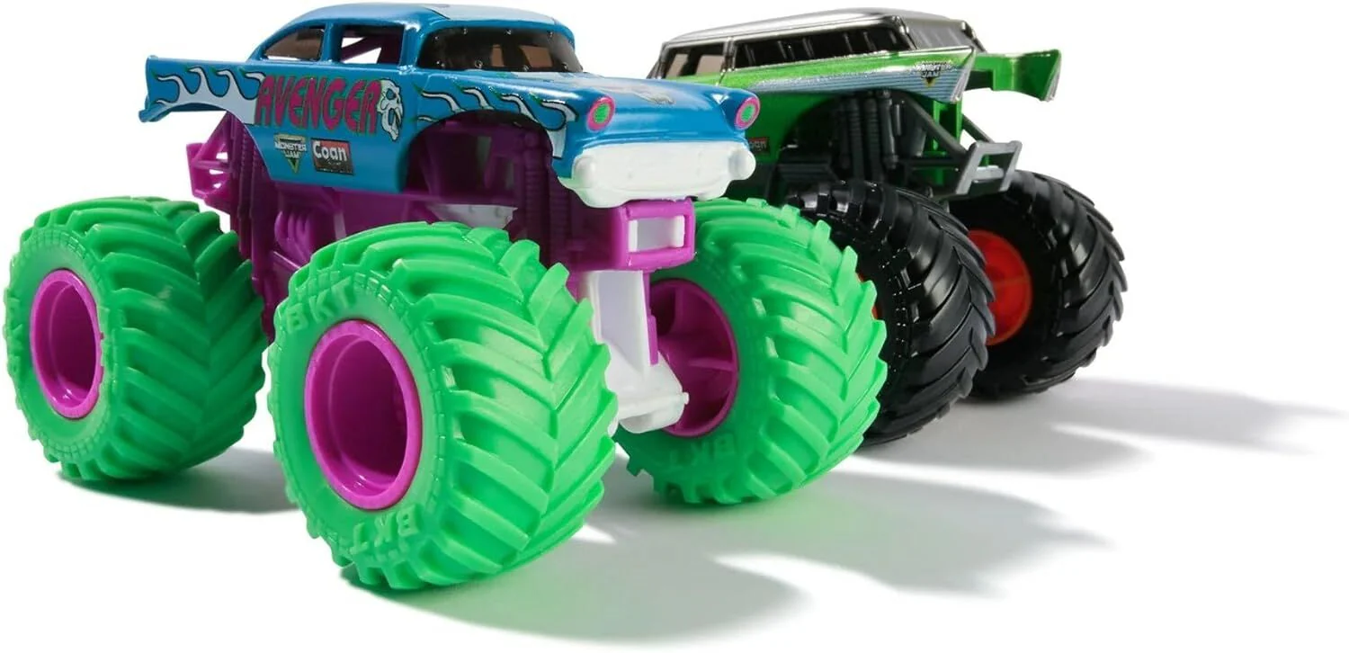 MONSTER JAM 1:64 DIECAST TRUCK 2 PACK - AVENGER AND AVENGER - Image 2