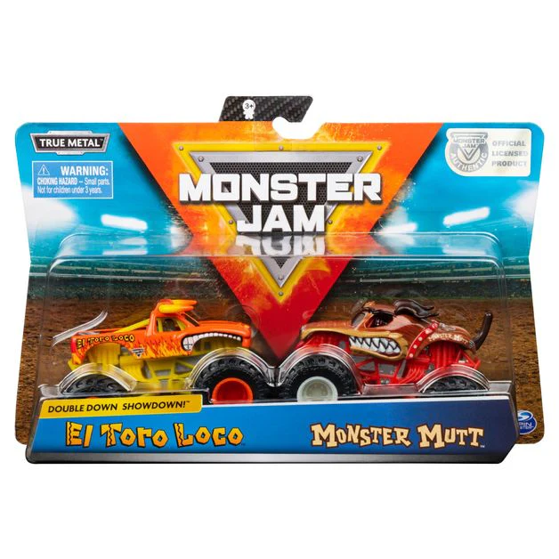 MONSTER JAM 1:64 DIECAST TRUCKS 2 PACK - EL TORO LOCO & NORTHERN NIGHTMARE