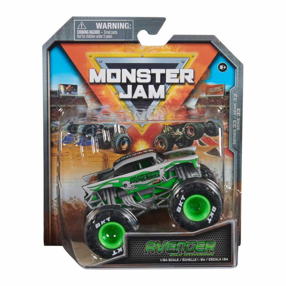 MONSTER JAM 1:64 DIECAST TRUCKS - AVENGER 25TH ANNIVERSARY EDITION
