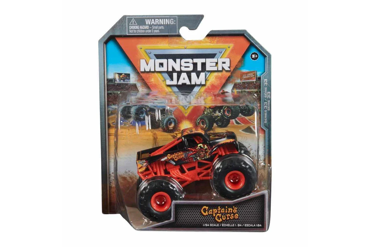 MONSTER JAM 1:64 DIECAST TRUCKS - CAPTAIN'S CURSE