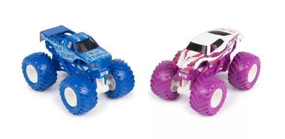 MONSTER JAM - 1:64 DIESCAST TRUCKS 2PK- BLUE THUNDER V FULL CHARGE - Image 2