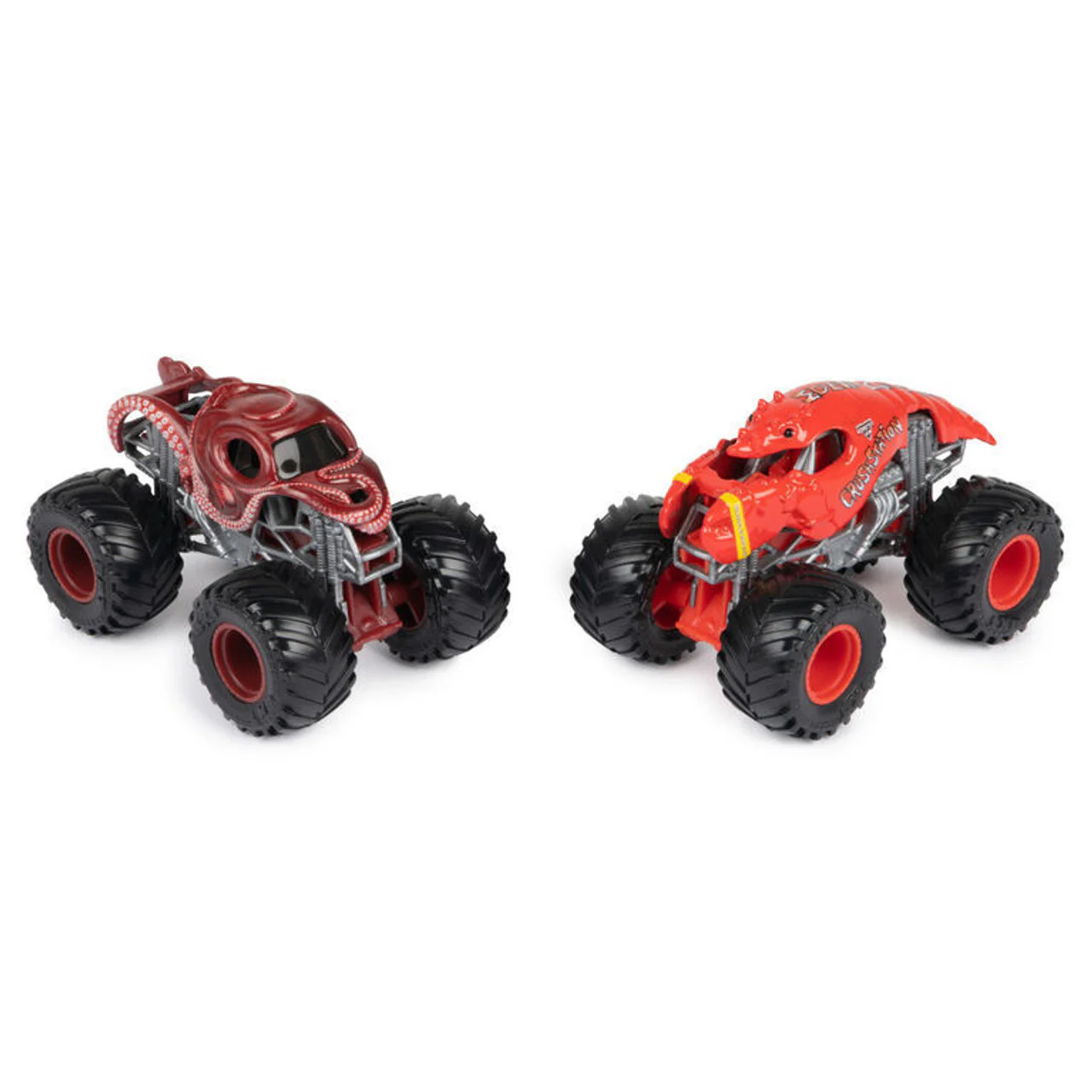 MONSTER JAM - 1:64 DIECAST TRUCKS 2PK - OCTON8ER V CRUSHSTATION - Image 2