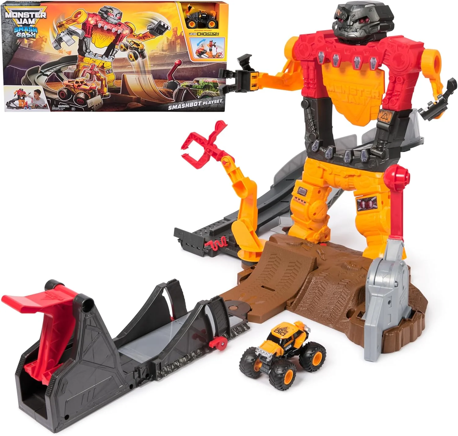 MONSTER JAM 1:64 SMASH AND BASH - SMASHBOT PLAYSET