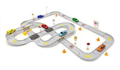 MOTORMAX DYNA CITY - ROADWAY PLAYSET 40PC - Image 2