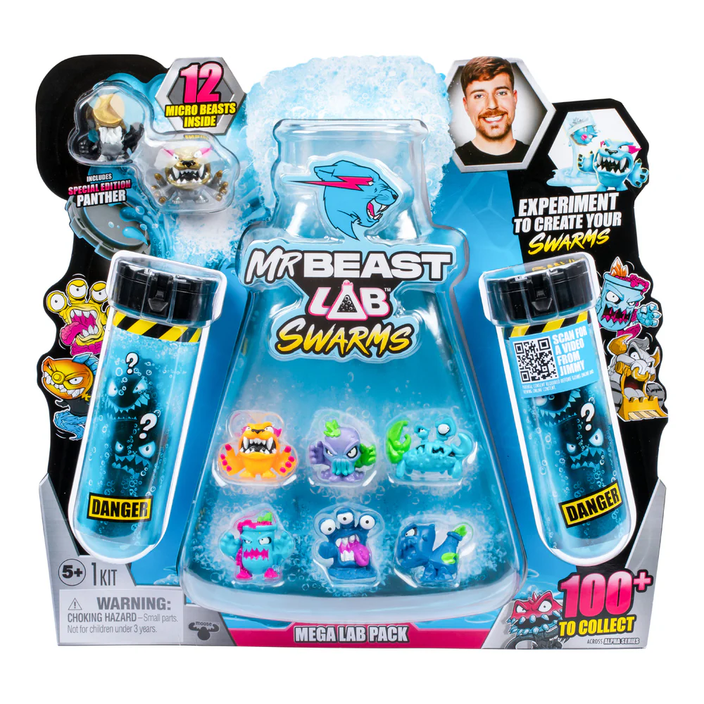 MR BEAST LAB SWARMS - MEGA LAB PACK 12 MICRO BEASTS