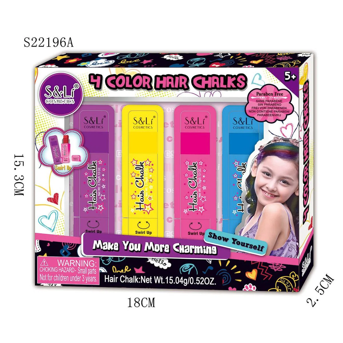 MY BEAUTY HAIR CHALK SET